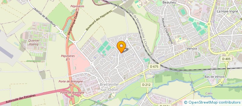 localisation de l'entreprise OP2M à BRETTEVILLE-SUR-ODON