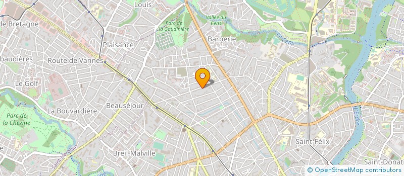localisation de l'entreprise OP3D à NANTES