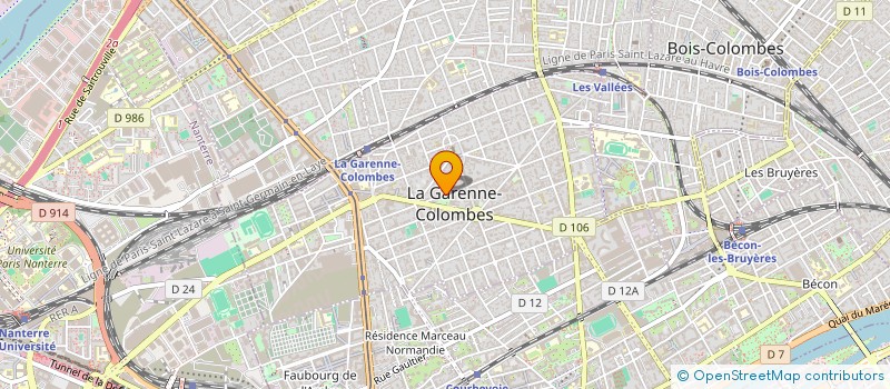 localisation de l'entreprise OP4U à LA GARENNE-COLOMBES