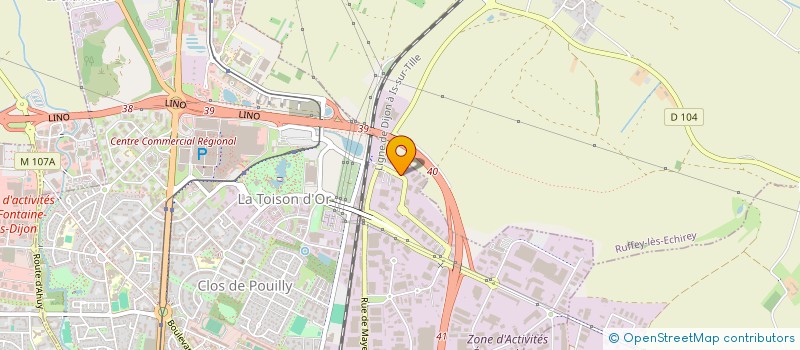 localisation de l'entreprise OPA  DIJON