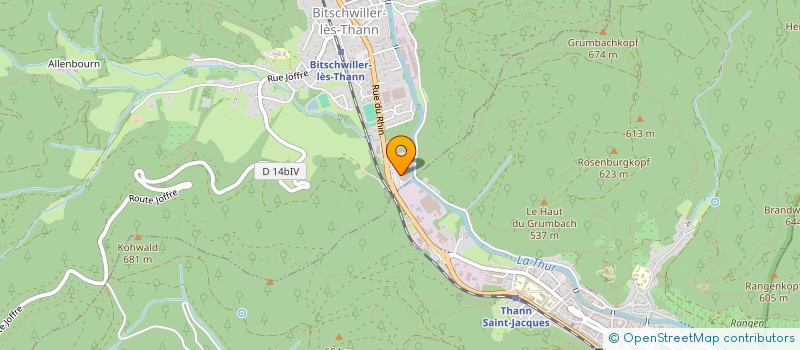 localisation de l'entreprise OPA  BITSCHWILLER-LES-THANN