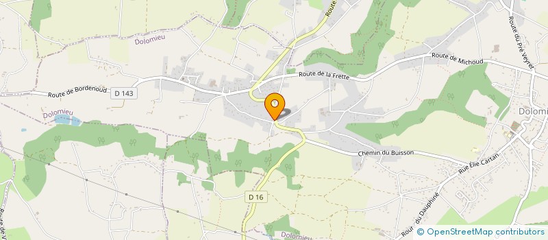 localisation de l'entreprise OPA  DOLOMIEU