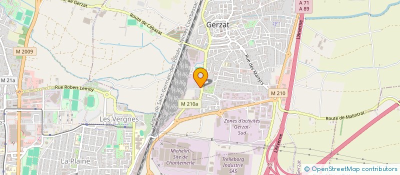 localisation de l'entreprise OPAINS  GERZAT