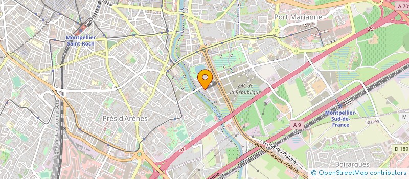 localisation de l'entreprise OPAL à MONTPELLIER