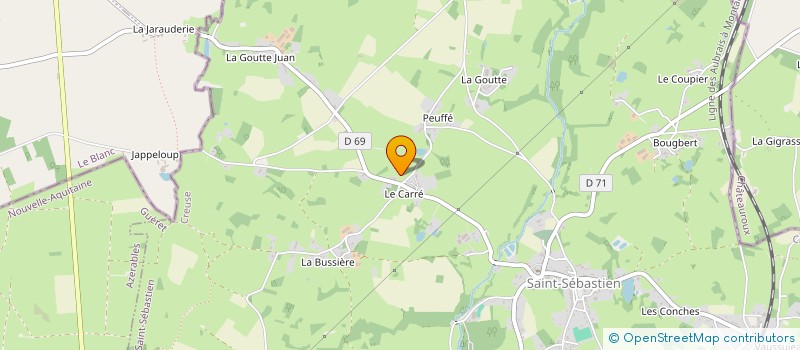 localisation de l'entreprise OPAL à SAINT-SEBASTIEN