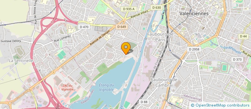 localisation de l'entreprise OPAL à VALENCIENNES
