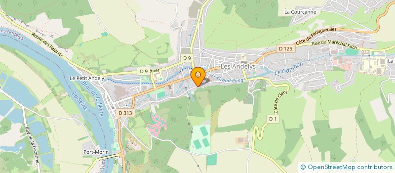 localisation de l'entreprise OPAL'IN à LES ANDELYS