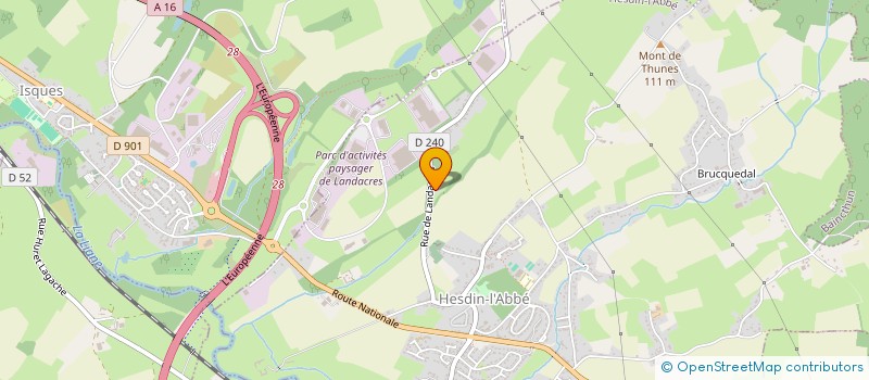 localisation de l'entreprise OPAL'INVEST  HESDIN-L'ABBE