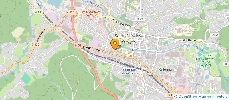 localisation de l'entreprise OPAL MOTOS à SAINT-DIE-DES-VOSGES