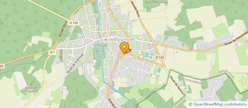 localisation de l'entreprise OPALE à MILLY-LA-FORET