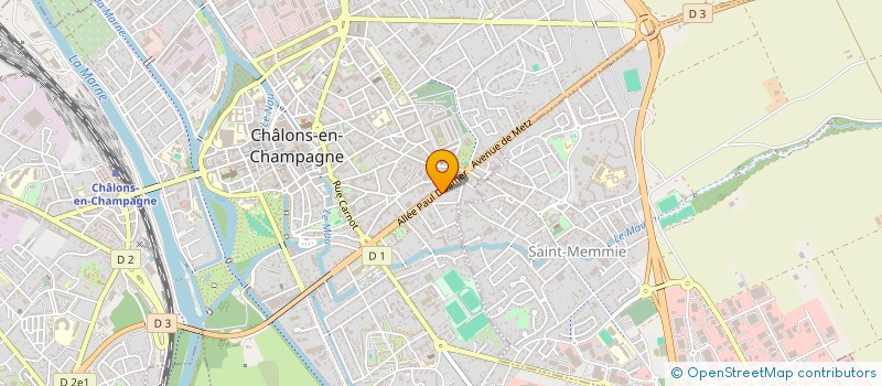 localisation de l'entreprise OPALE 3D  CHALONS-EN-CHAMPAGNE