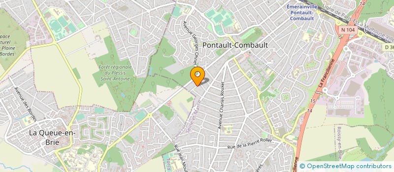 localisation de l'entreprise OPALE à PONTAULT-COMBAULT