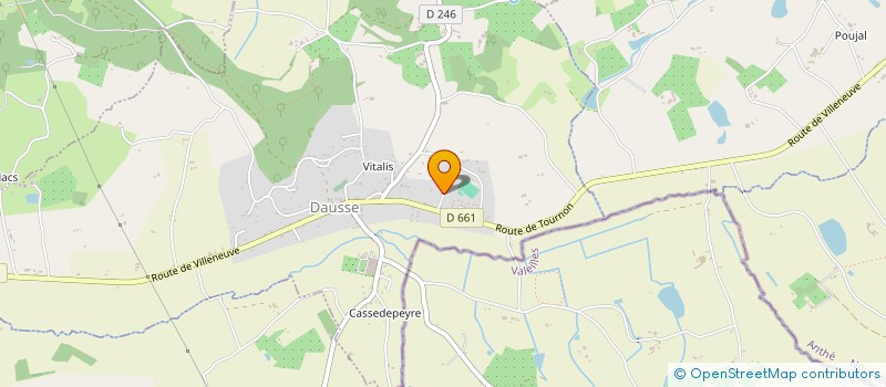 localisation de l'entreprise OPALE  DAUSSE