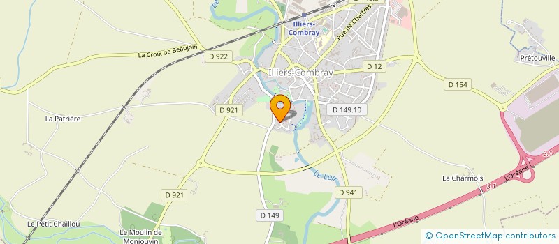 localisation de l'entreprise OPALE à ILLIERS-COMBRAY