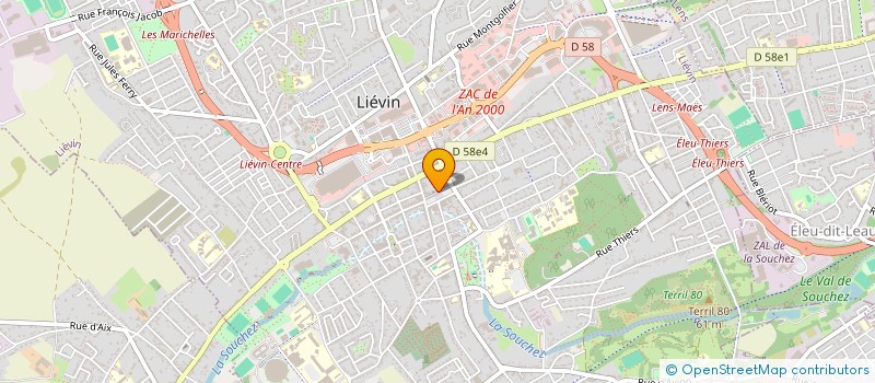 localisation de l'entreprise OPALE  LIEVIN