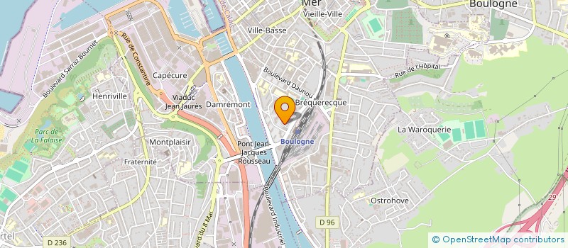 localisation de l'entreprise OPALE A J à BOULOGNE-SUR-MER