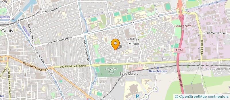 localisation de l'entreprise OPALE CHARCUTERIE  SANGATTE