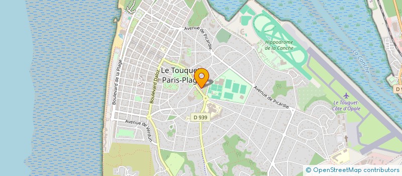localisation de l'entreprise OPALE CLUB à LE TOUQUET-PARIS-PLAGE