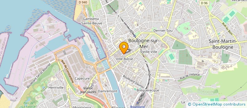 localisation de l'entreprise OPALE COIFFURE à BOULOGNE-SUR-MER