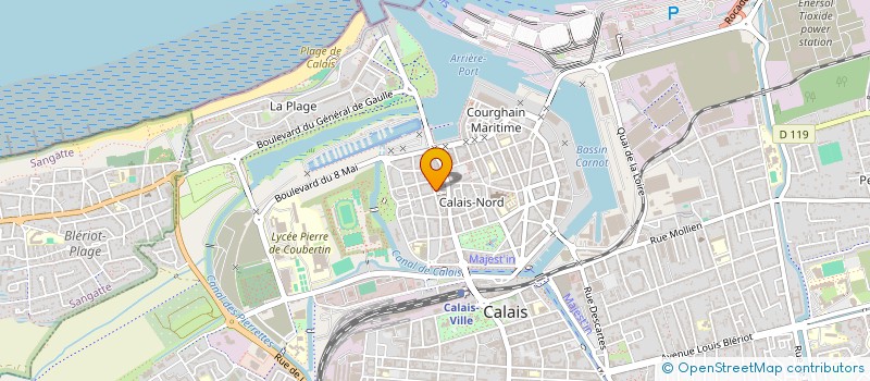 localisation de l'entreprise OPALE CONCEPT à CALAIS