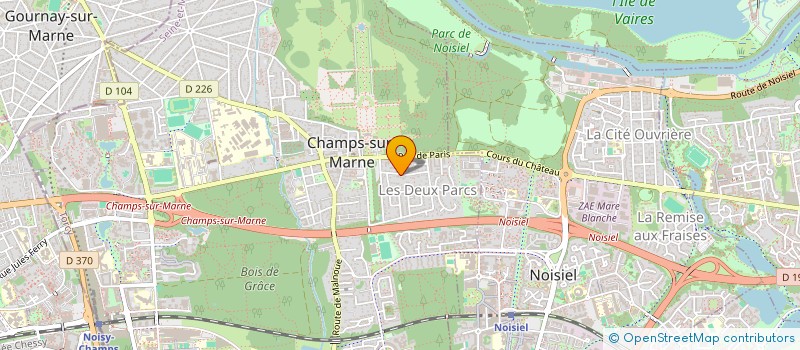 localisation de l'entreprise OPALE CONSEIL LC  CHAMPS-SUR-MARNE