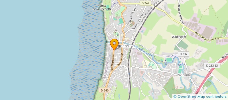 localisation de l'entreprise OPALE D'ESPRIT  WIMEREUX