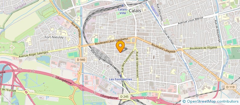 localisation de l'entreprise OPALE ECOLOGIE à CALAIS
