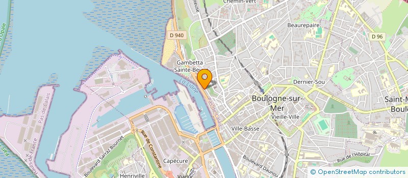 localisation de l'entreprise OPALE FERRIES SA à BOULOGNE-SUR-MER