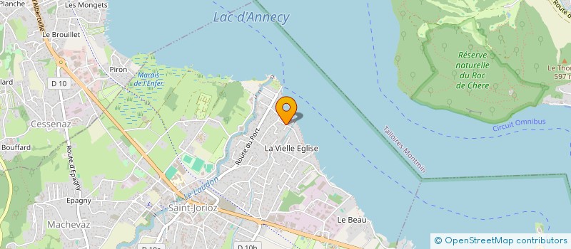 localisation de l'entreprise OPALE FINANCES à SAINT-JORIOZ