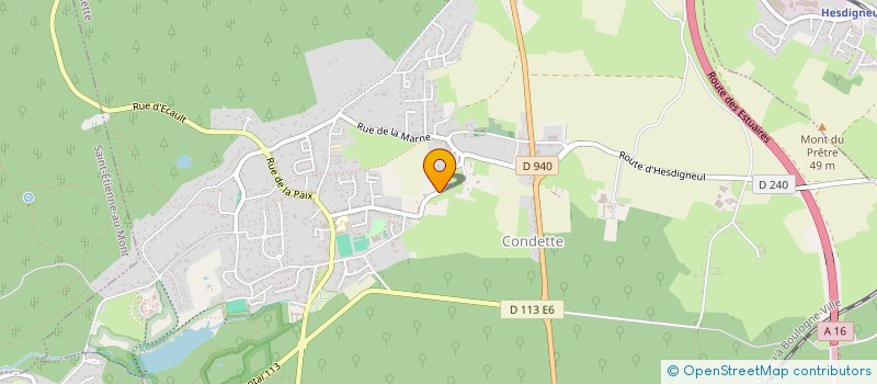 localisation de l'entreprise OPALE FRET EXPRESS à CONDETTE