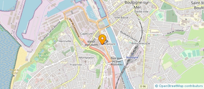 localisation de l'entreprise OPALE GESTION PECHE à BOULOGNE-SUR-MER