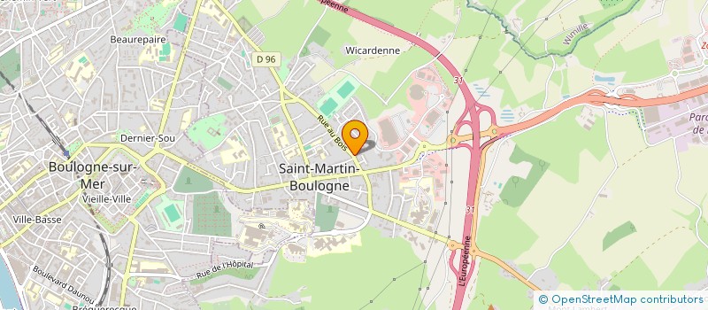 localisation de l'entreprise OPALE GLASS à SAINT-MARTIN-BOULOGNE