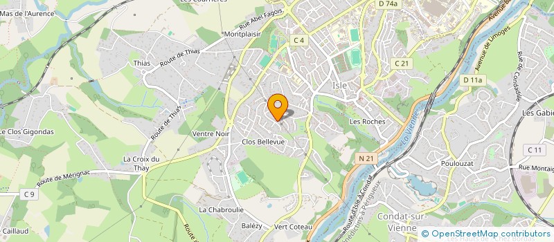 localisation de l'entreprise OPALE IMMOBILIER à ISLE