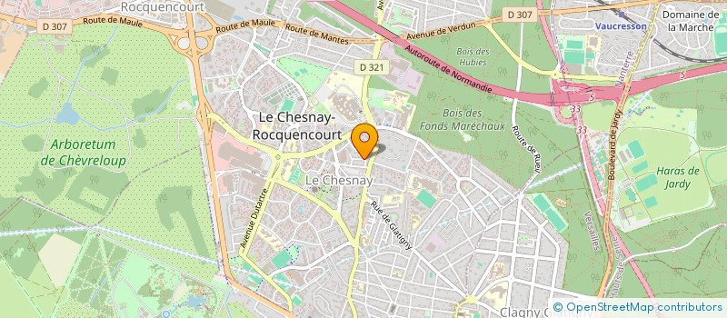 localisation de l'entreprise OPALE INFORMATIQUE ET FINANCE à LE CHESNAY-ROCQUENCOURT