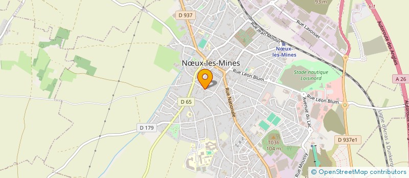localisation de l'entreprise OPALE LAVAGE DD à NŒUX-LES-MINES