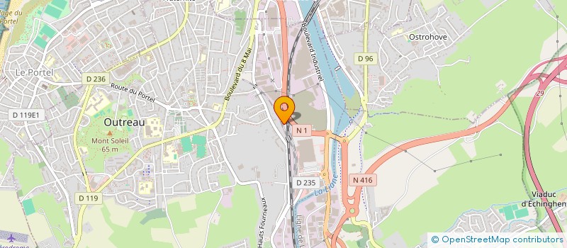 localisation de l'entreprise OPALE MEDIA GRAPHIQUE à OUTREAU