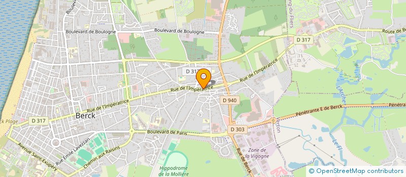 localisation de l'entreprise OPALE OPTIQUE à BERCK