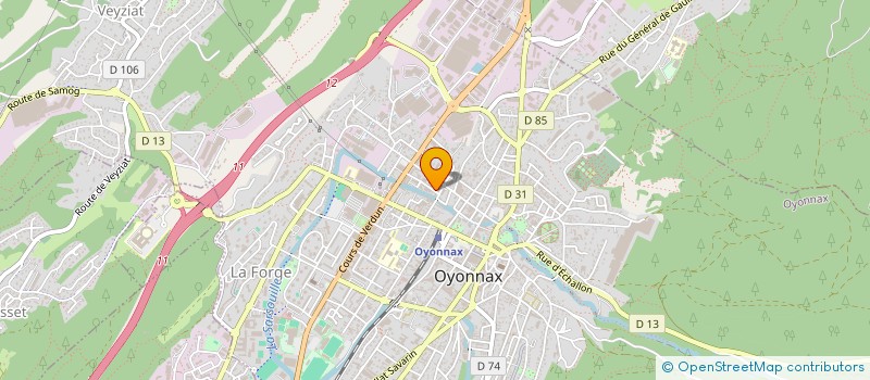 localisation de l'entreprise OPALE OYONNAX à OYONNAX