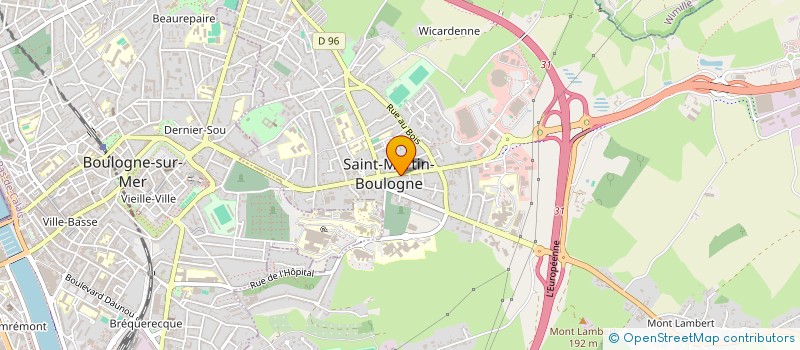 localisation de l'entreprise OPALE PANIFICATION  SAINT-MARTIN-BOULOGNE