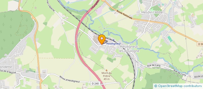 localisation de l'entreprise OPALE PLANTES  HESDIGNEUL-LES-BOULOGNE