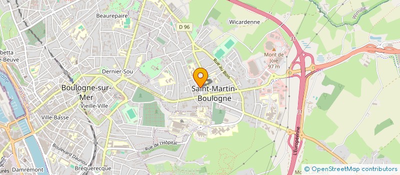 localisation de l'entreprise OPALE PNEUMOLOGIE à SAINT-MARTIN-BOULOGNE