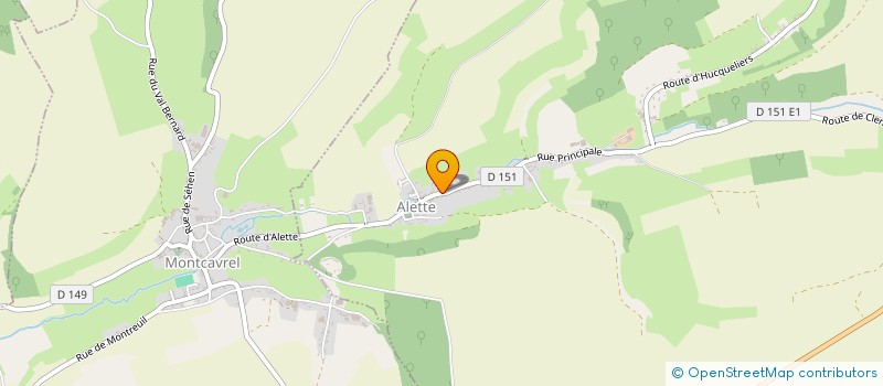 localisation de l'entreprise OPALE SCI  ALETTE