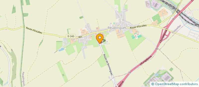 localisation de l'entreprise OPALE SERVICES CALAIS à PEUPLINGUES