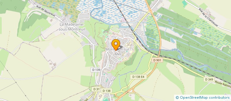 localisation de l'entreprise OPALE TOQUET à MONTREUIL-SUR-MER