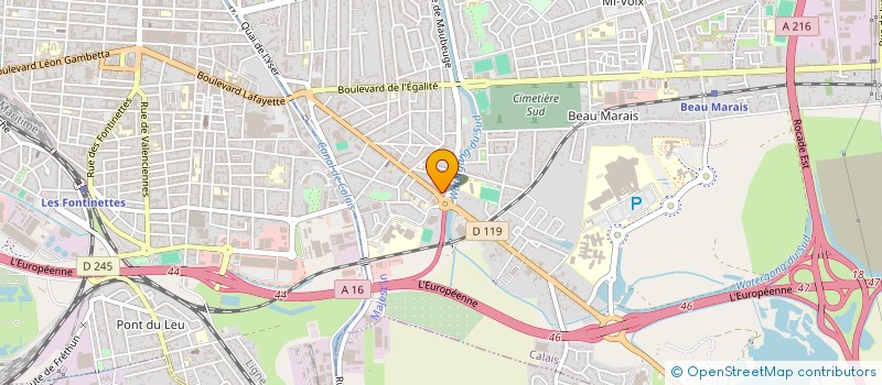 localisation de l'entreprise   OPALE VARIETE ORCHESTRA   CALAIS