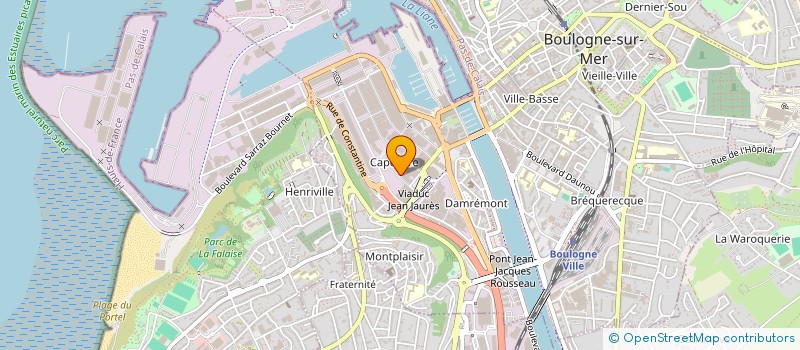 localisation de l'entreprise OPALE VIVIER à BOULOGNE-SUR-MER