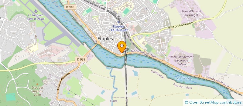 localisation de l'entreprise OPALEBIO à ETAPLES