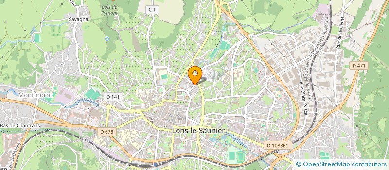 localisation de l'entreprise OPALES à LONS-LE-SAUNIER