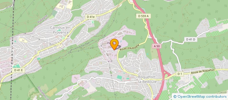 localisation de l'entreprise OPALI'SUD à ROQUEFORT-LA-BEDOULE