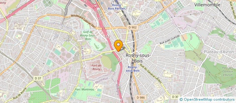 localisation de l'entreprise OPALIA ROSNY à ROSNY-SOUS-BOIS